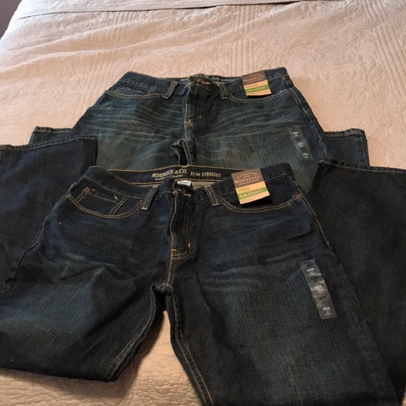 roebuck and co slim straight jeans